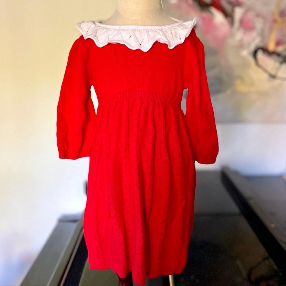 NWT Janie and Jack red sweater dress